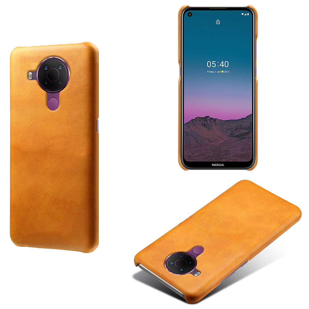 KSQ PU Leather Coated PC Phone Case for Nokia 5.4 Protector Shell