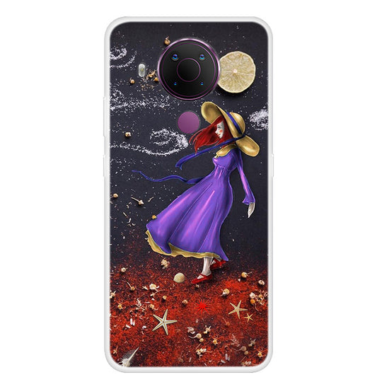 Stylish Pattern Printing TPU Cell Phone Soft Case for Nokia 5.4