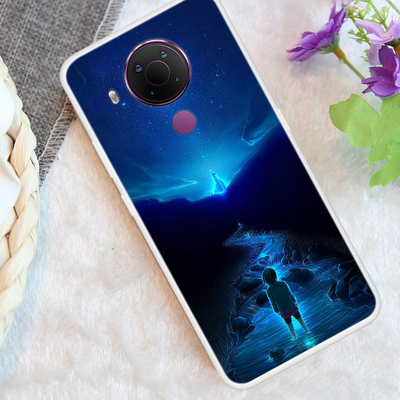 Starry Sky Pattern Printing Series Soft TPU Phone Case for Nokia 5.4