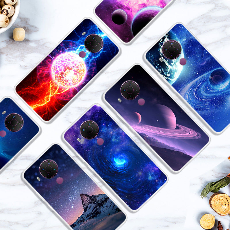 Starry Sky Pattern Printing Series Soft TPU Phone Case for Nokia 5.4