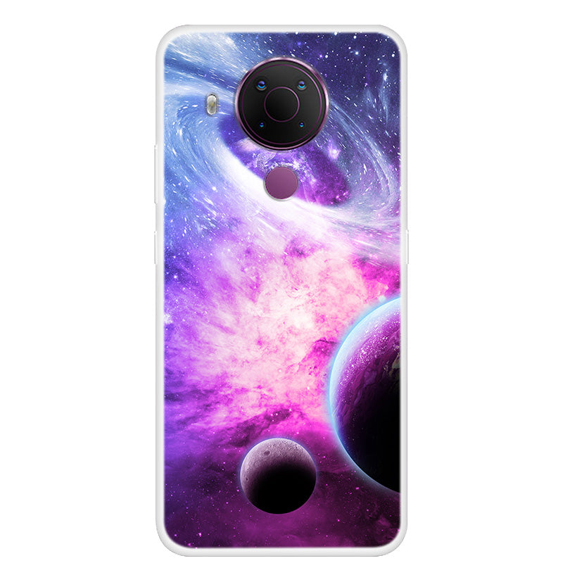 Starry Sky Pattern Printing Series Soft TPU Phone Case for Nokia 5.4