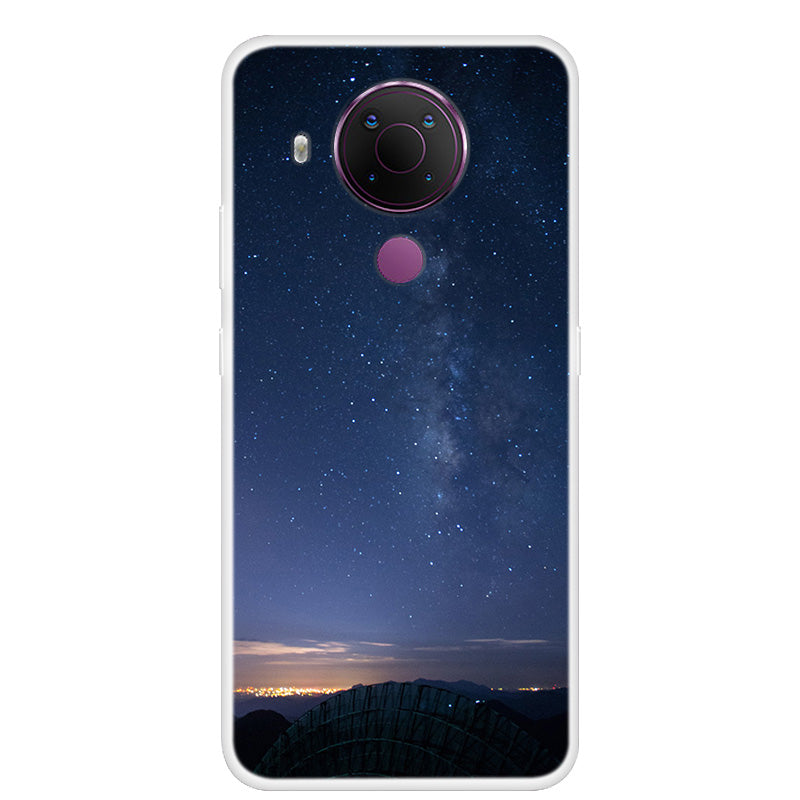 Starry Sky Pattern Printing Series Soft TPU Phone Case for Nokia 5.4