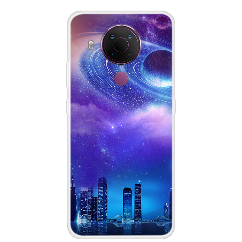 Starry Sky Pattern Printing Series Soft TPU Phone Case for Nokia 5.4
