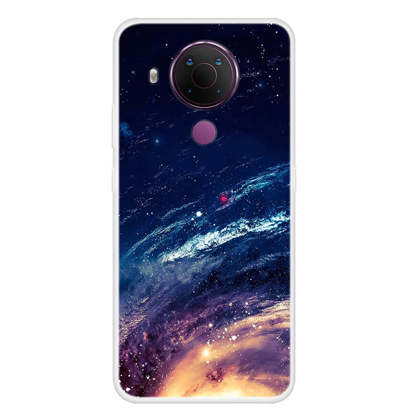 Starry Sky Pattern Printing Series Soft TPU Phone Case for Nokia 5.4