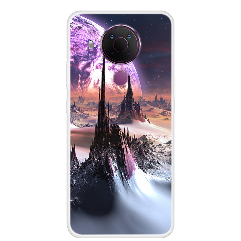 Starry Sky Pattern Printing Series Soft TPU Phone Case for Nokia 5.4