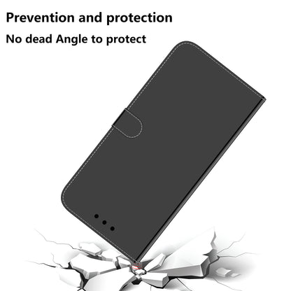 Wallet Design Mirror-like Surface Leather Stand Case with Wrist Strap for Nokia 5.4