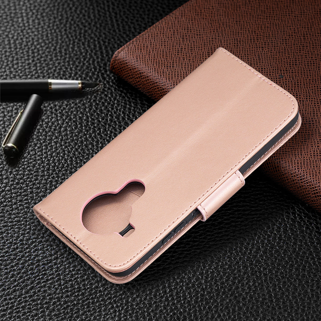 Magnetic Clasp Butterfly Imprinting Leather Wallet Case for Nokia 5.4