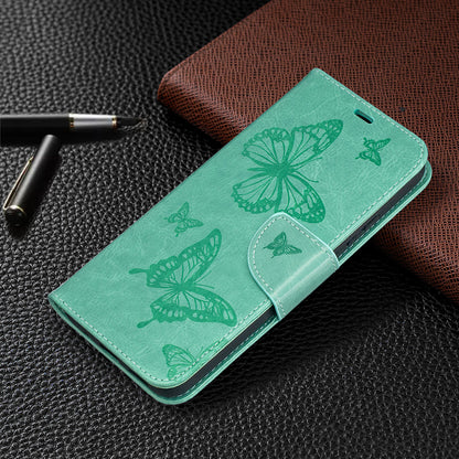 Magnetic Clasp Butterfly Imprinting Leather Wallet Case for Nokia 5.4