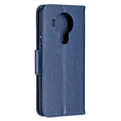 Magnetic Clasp Butterfly Imprinting Leather Wallet Case for Nokia 5.4