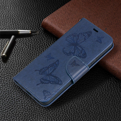 Magnetic Clasp Butterfly Imprinting Leather Wallet Case for Nokia 5.4