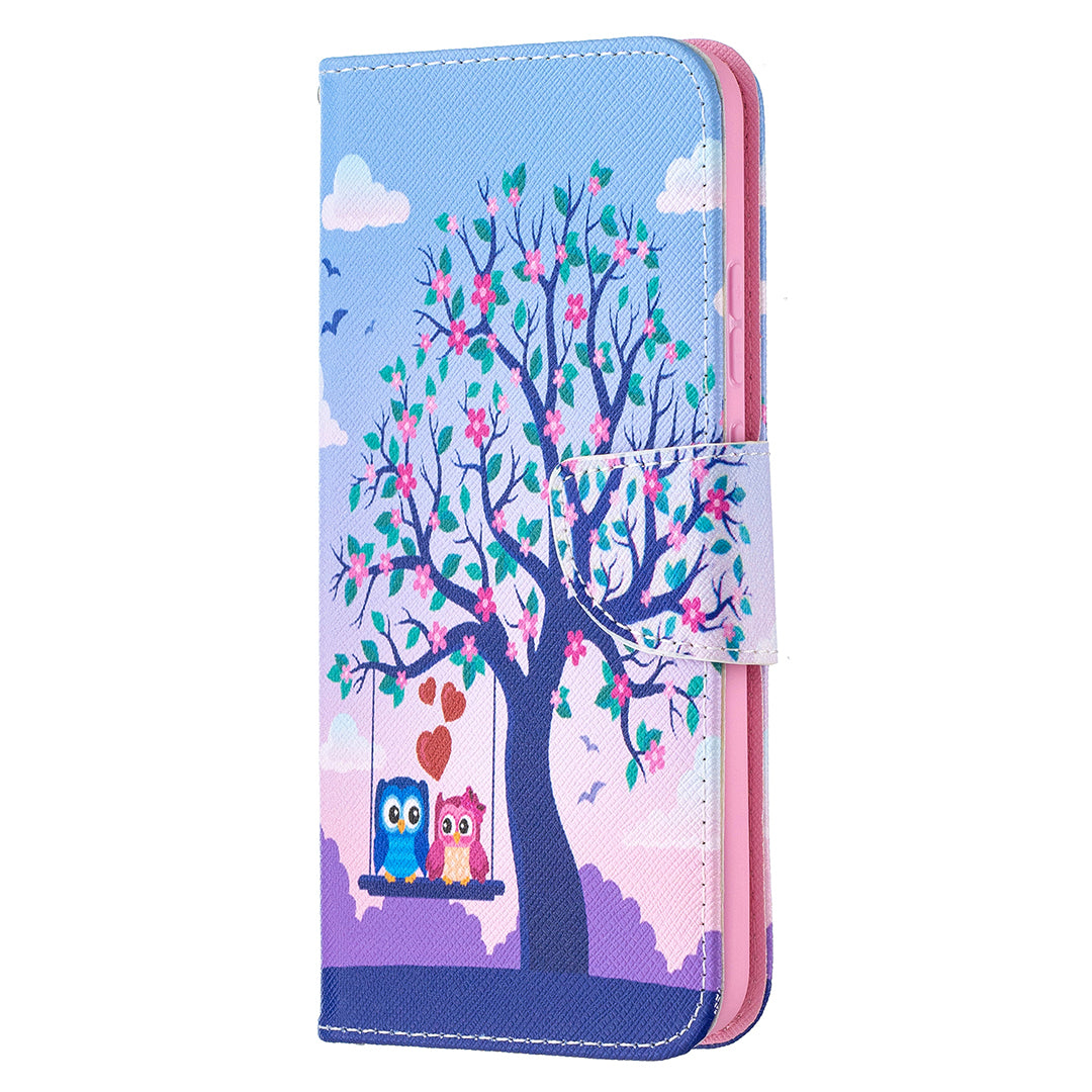 Wallet Stand Design Pattern Printing Leather Case for Nokia 5.4