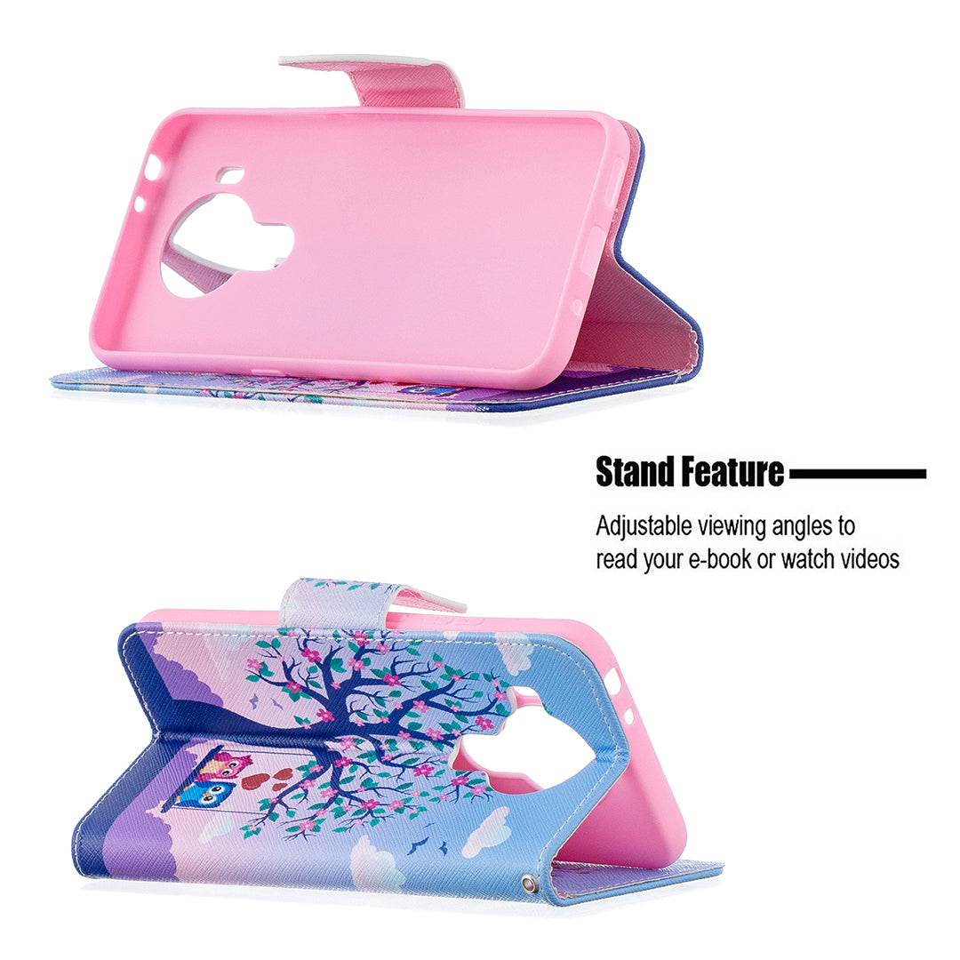 Wallet Stand Design Pattern Printing Leather Case for Nokia 5.4