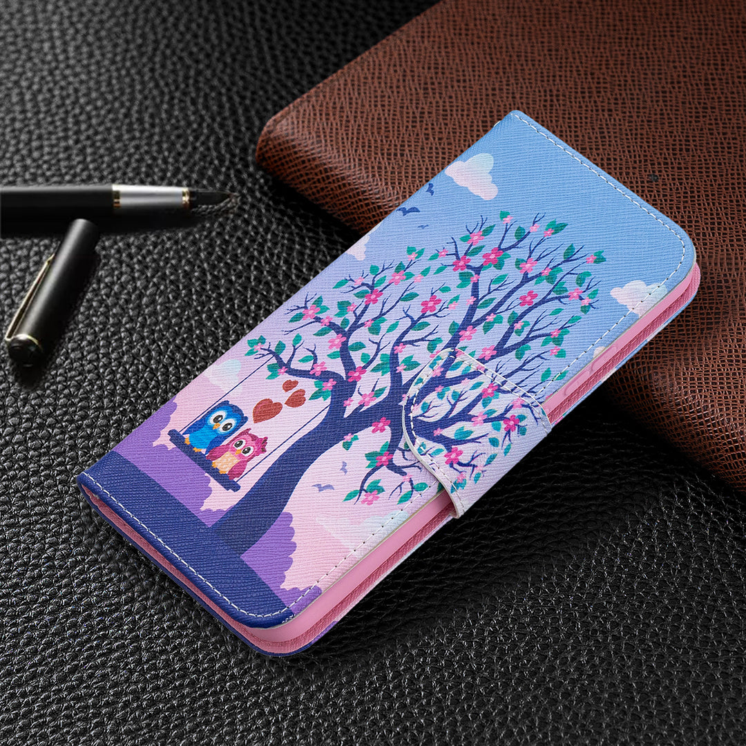 Wallet Stand Design Pattern Printing Leather Case for Nokia 5.4