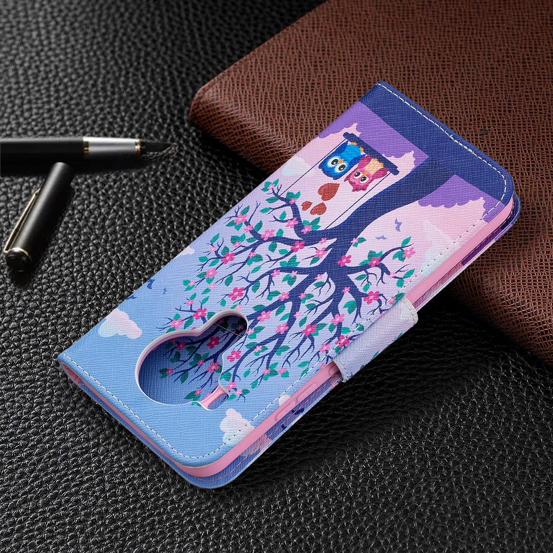 Wallet Stand Design Pattern Printing Leather Case for Nokia 5.4