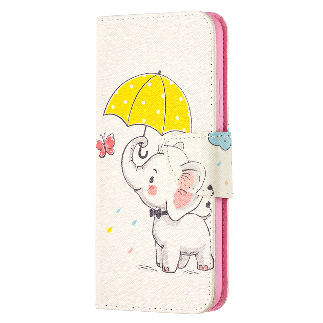 Wallet Stand Design Pattern Printing Leather Case for Nokia 5.4