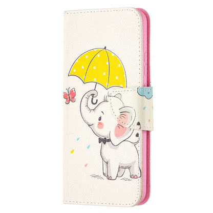 Wallet Stand Design Pattern Printing Leather Case for Nokia 5.4