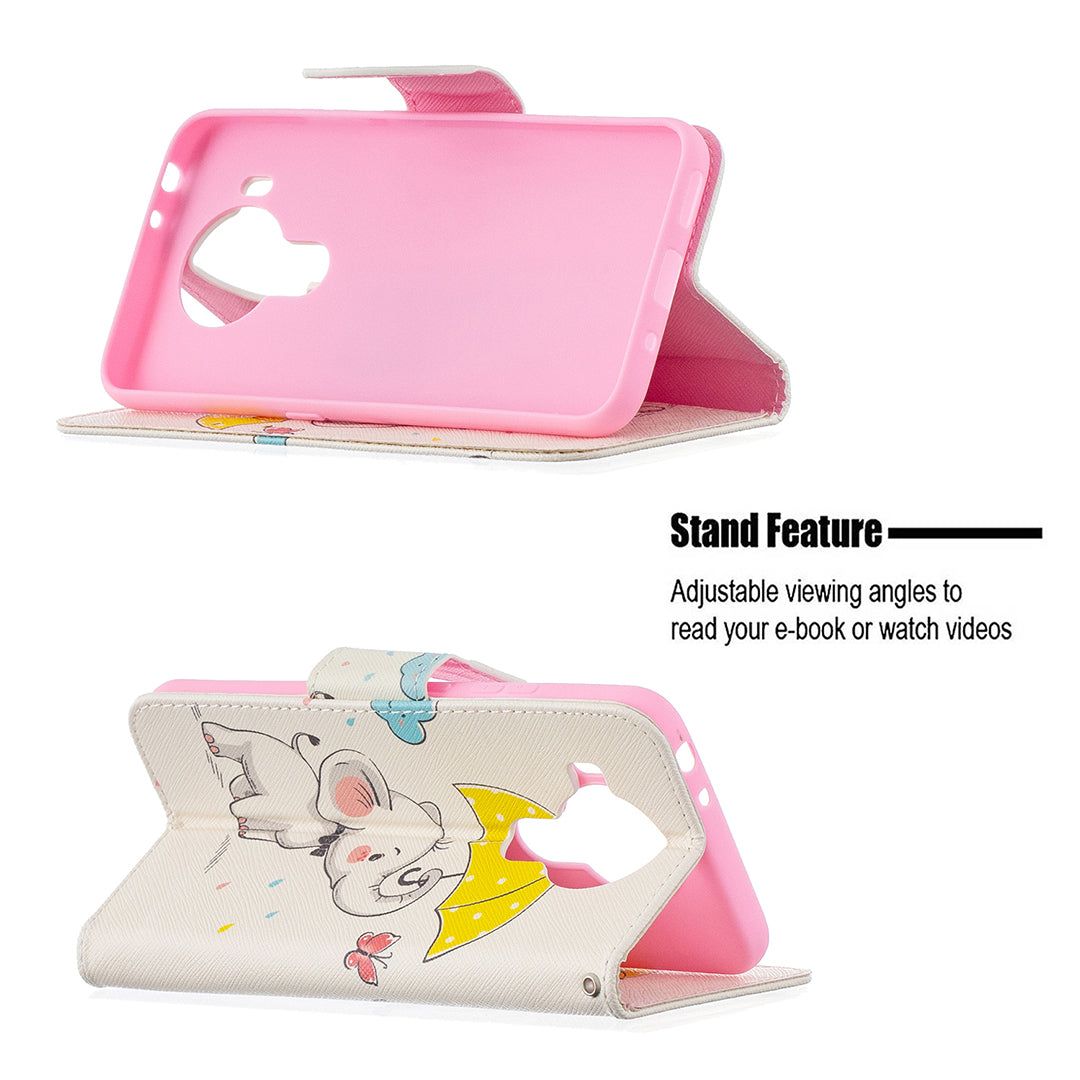 Wallet Stand Design Pattern Printing Leather Case for Nokia 5.4