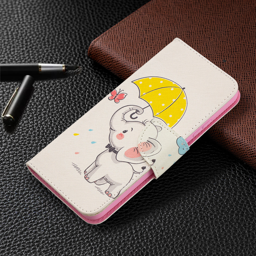 Wallet Stand Design Pattern Printing Leather Case for Nokia 5.4