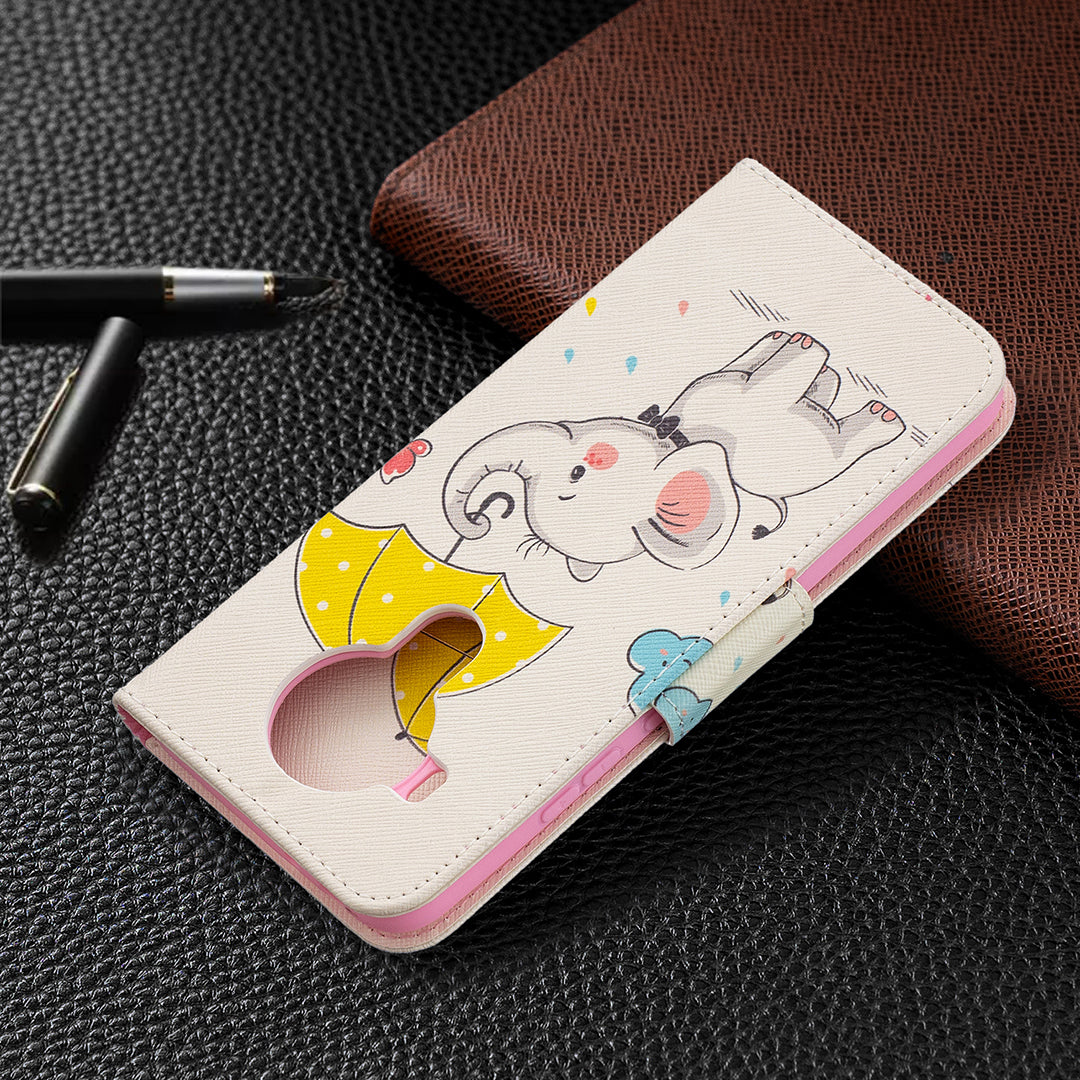 Wallet Stand Design Pattern Printing Leather Case for Nokia 5.4
