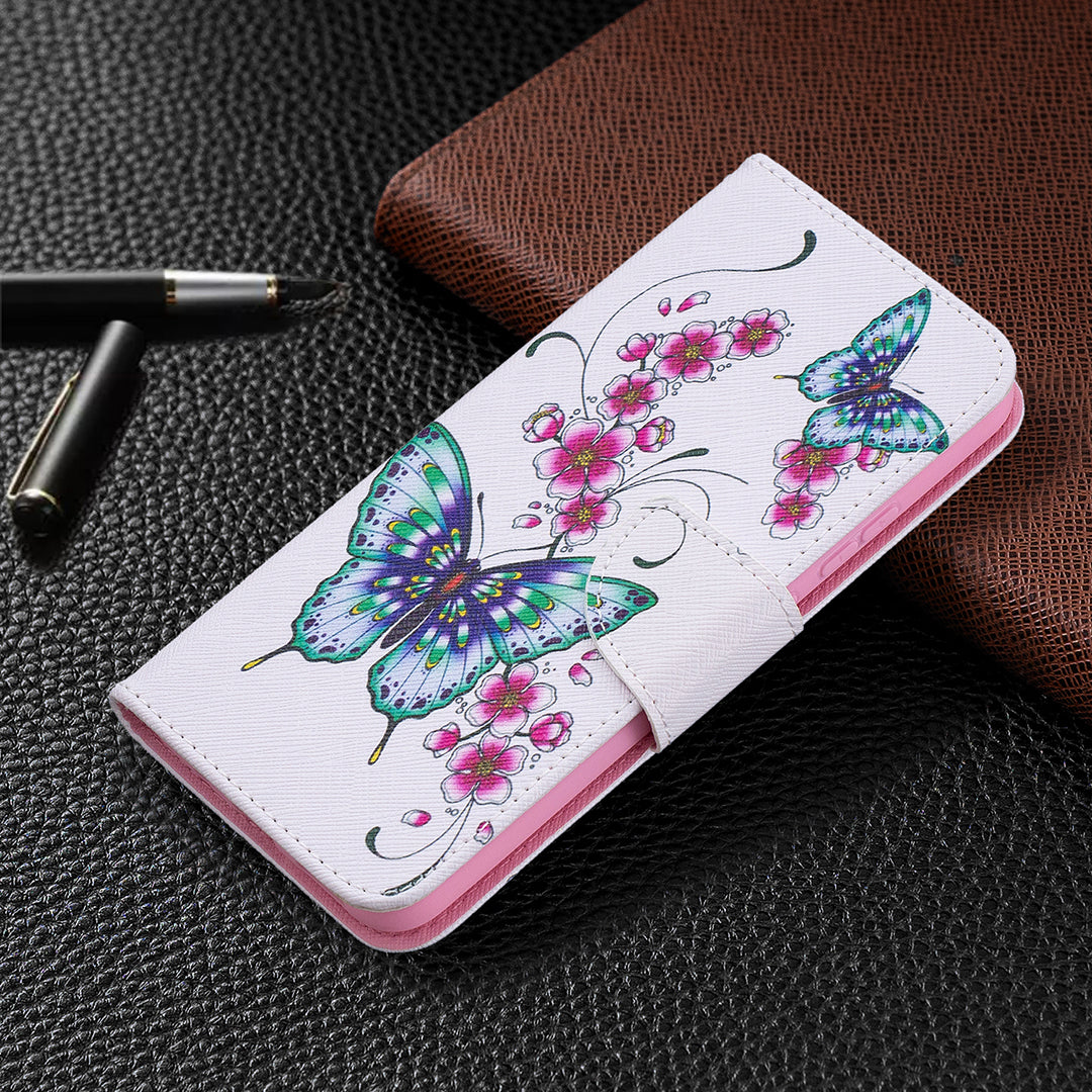 Wallet Stand Design Pattern Printing Leather Case for Nokia 5.4