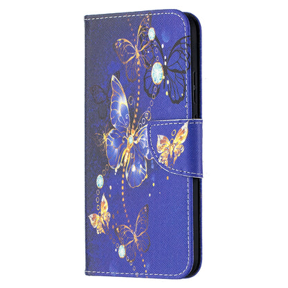Wallet Stand Design Pattern Printing Leather Case for Nokia 5.4