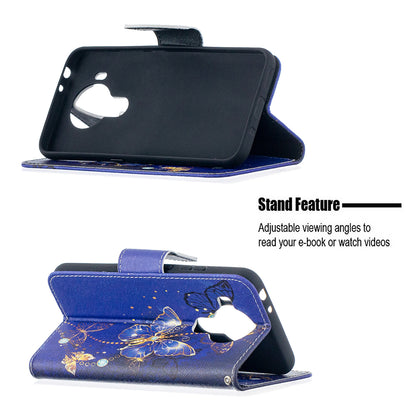 Wallet Stand Design Pattern Printing Leather Case for Nokia 5.4
