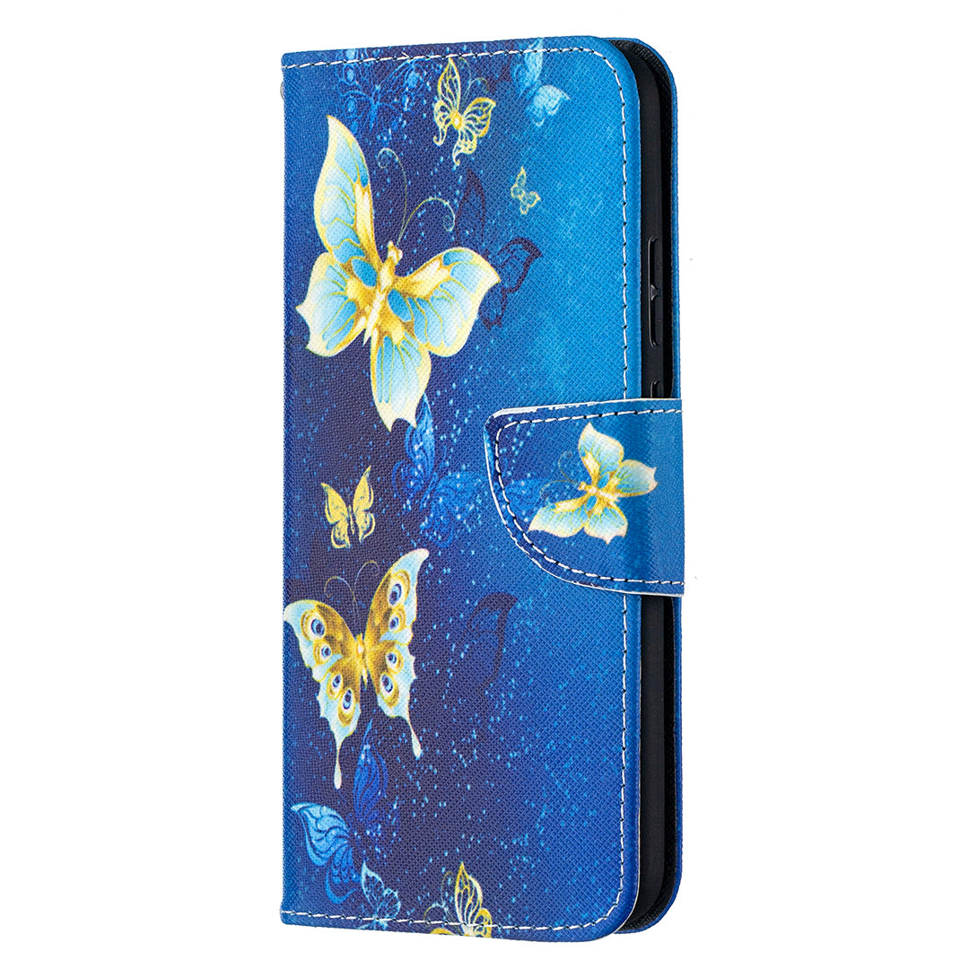 Wallet Stand Design Pattern Printing Leather Case for Nokia 5.4