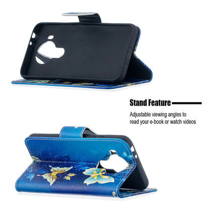 Wallet Stand Design Pattern Printing Leather Case for Nokia 5.4