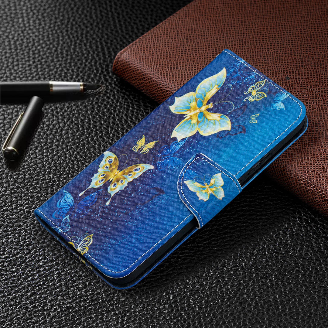Wallet Stand Design Pattern Printing Leather Case for Nokia 5.4