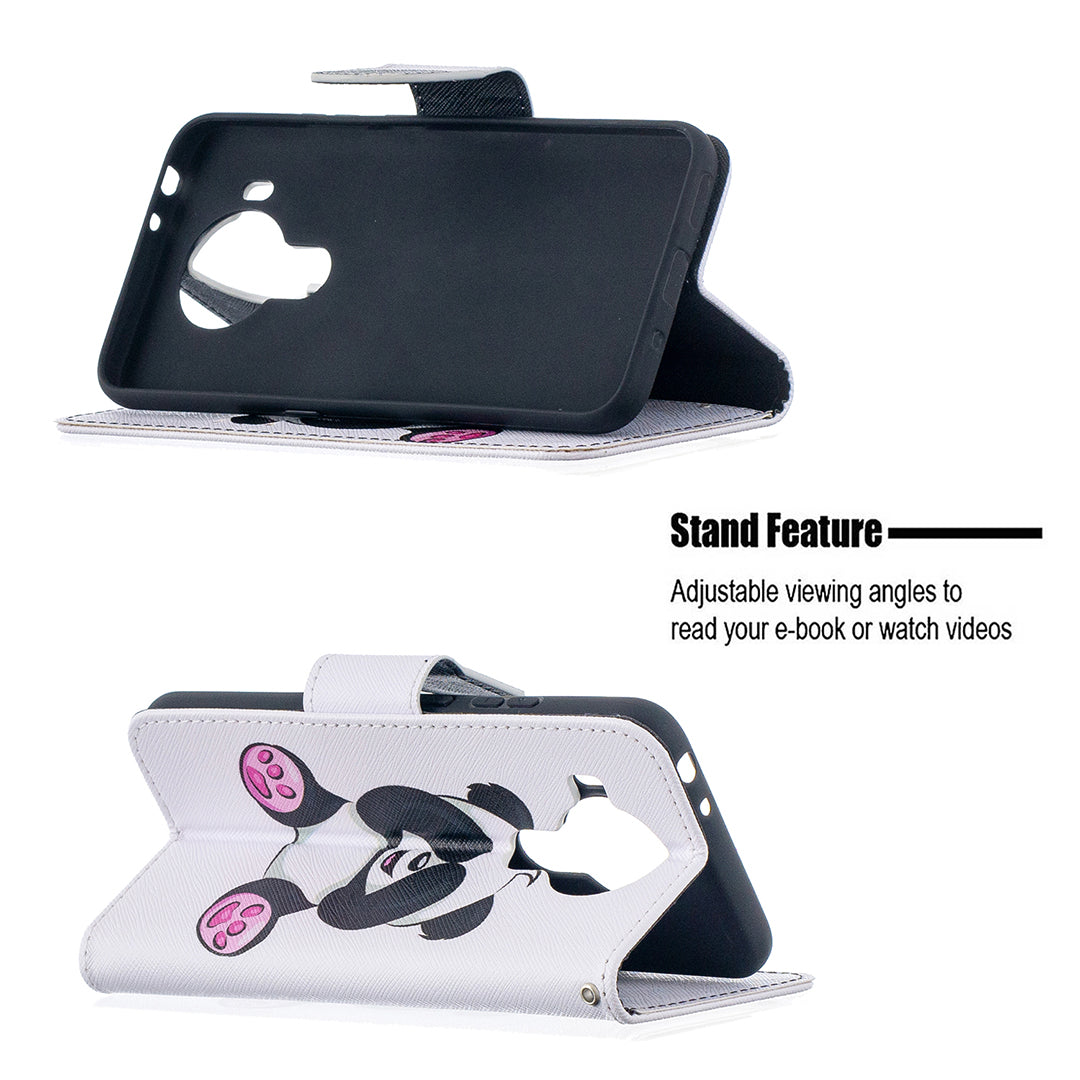 Wallet Stand Design Pattern Printing Leather Case for Nokia 5.4
