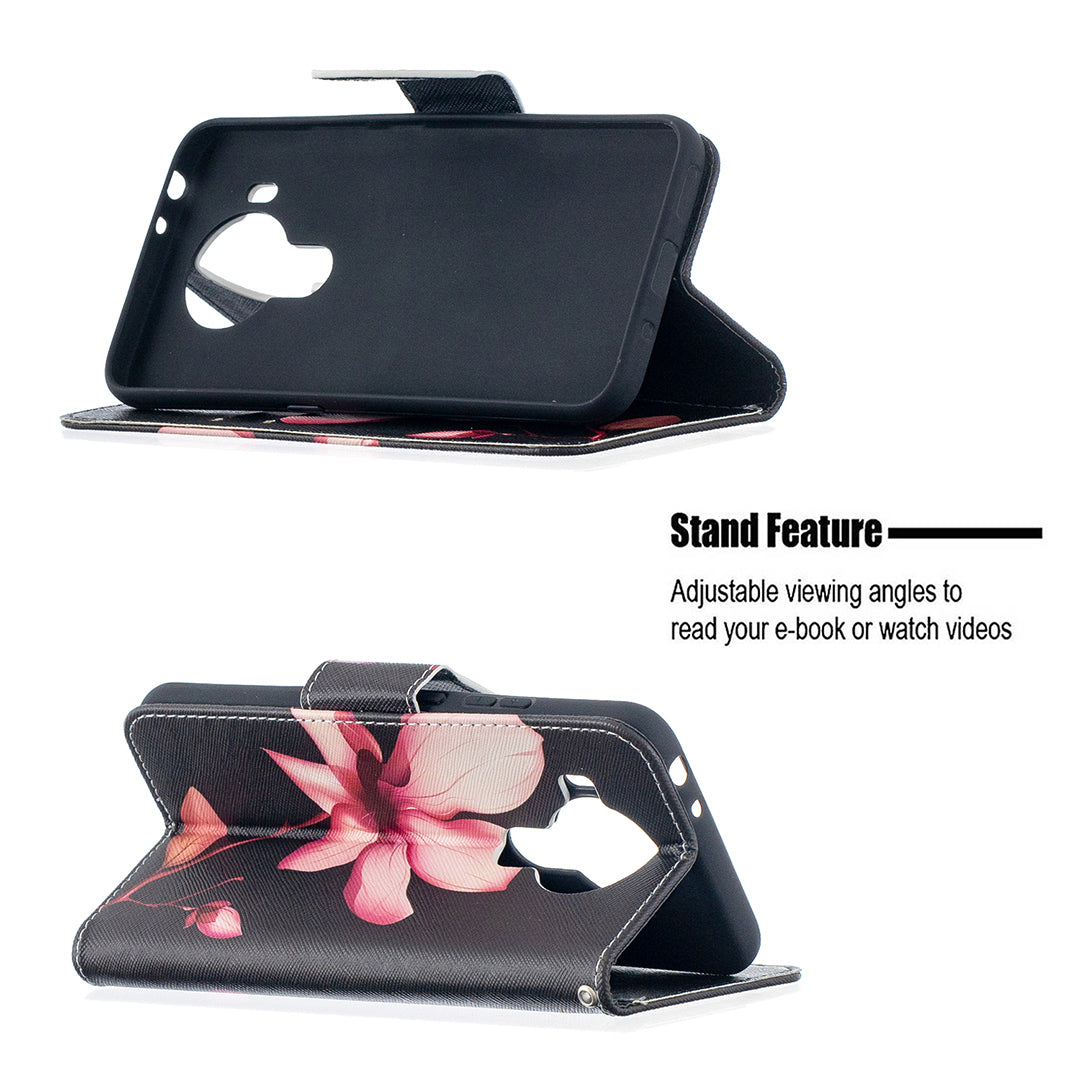 Wallet Stand Design Pattern Printing Leather Case for Nokia 5.4
