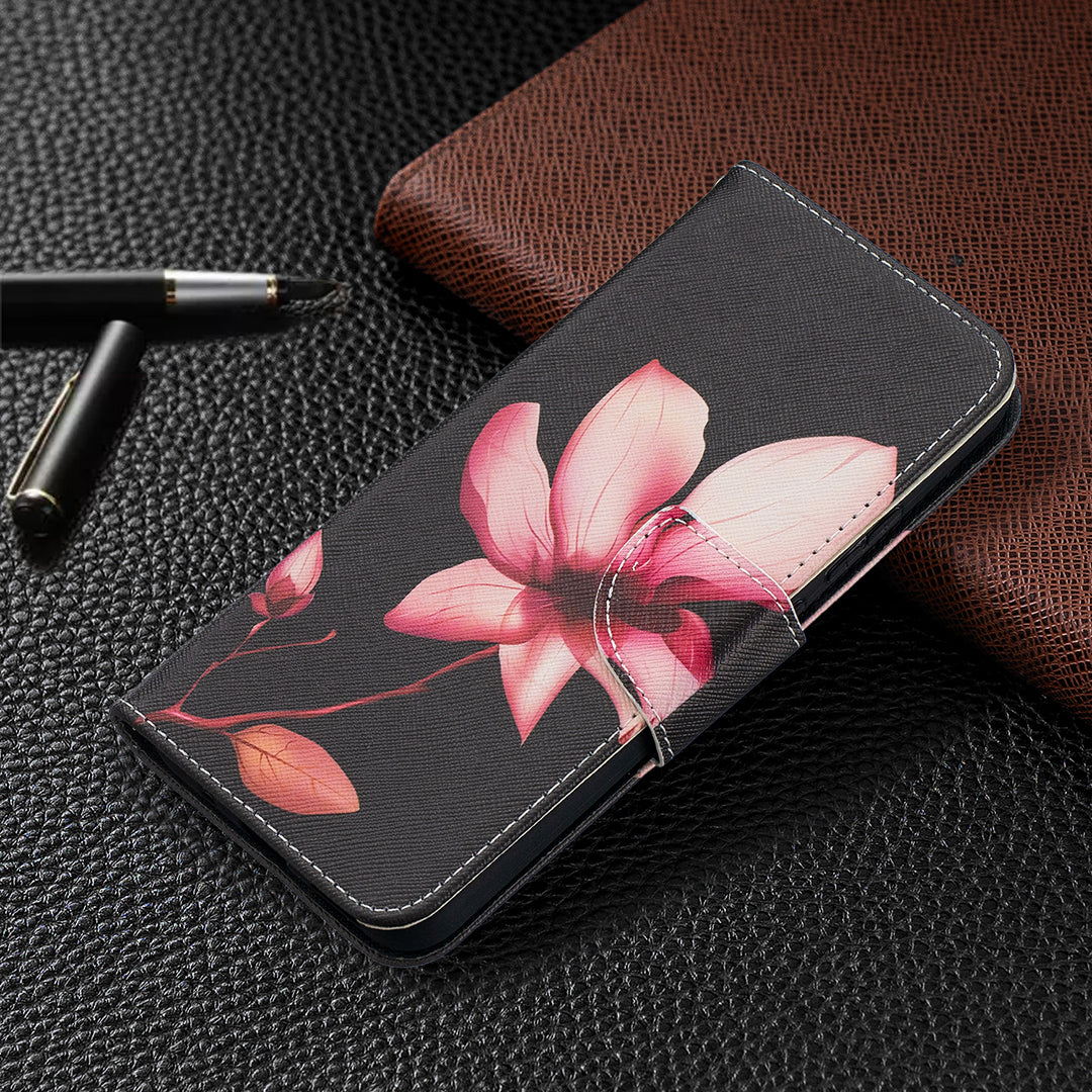Wallet Stand Design Pattern Printing Leather Case for Nokia 5.4