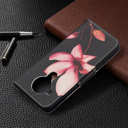 Wallet Stand Design Pattern Printing Leather Case for Nokia 5.4