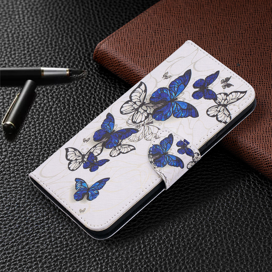 Wallet Stand Design Pattern Printing Leather Case for Nokia 5.4