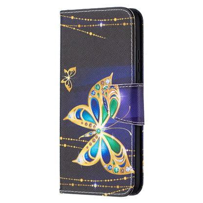 Wallet Stand Design Pattern Printing Leather Case for Nokia 5.4