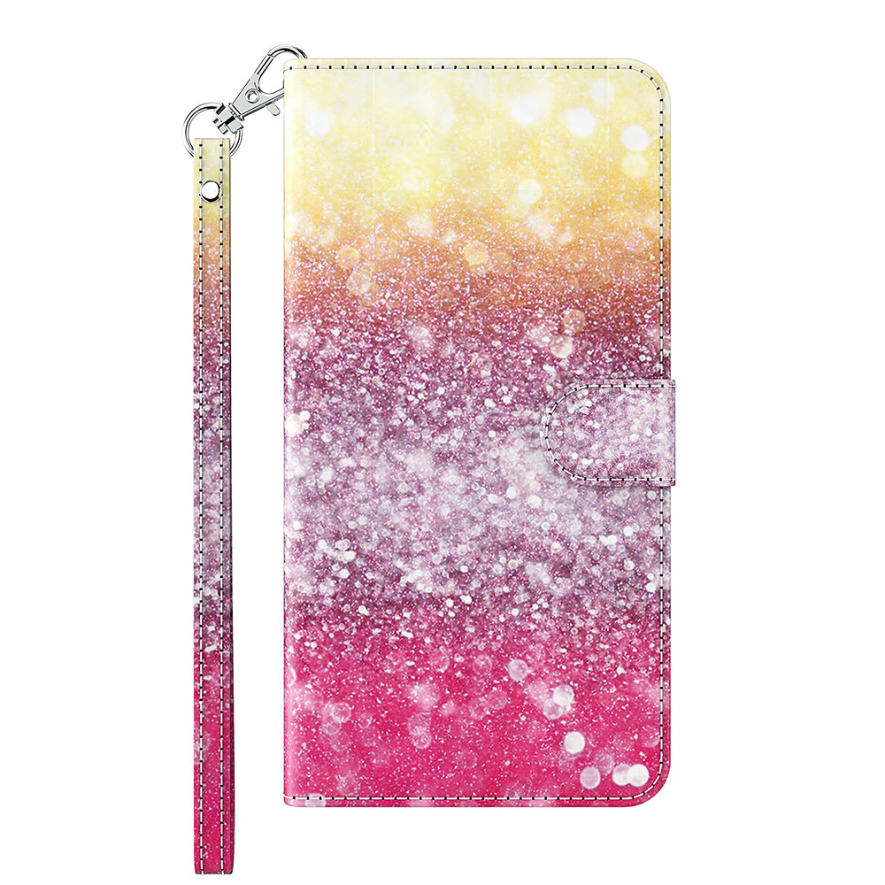 Pattern Printing Wallet Stand PU Leather Phone Case Shell for Nokia 5.4