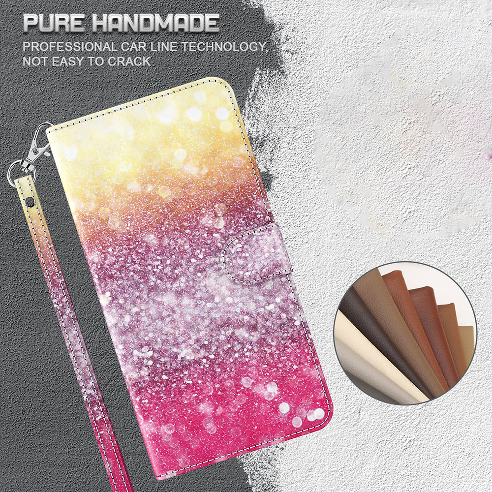 Pattern Printing Wallet Stand PU Leather Phone Case Shell for Nokia 5.4