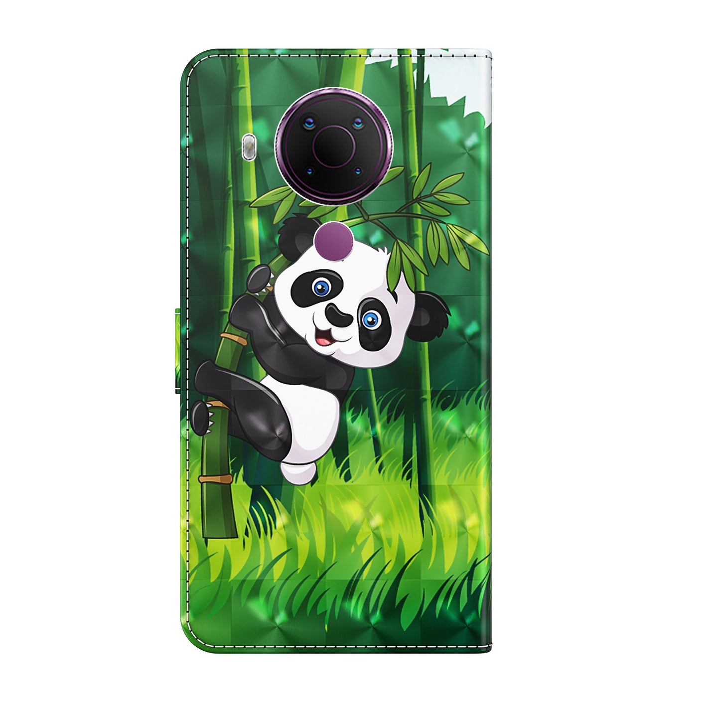 Pattern Printing Wallet Stand PU Leather Phone Case Shell for Nokia 5.4