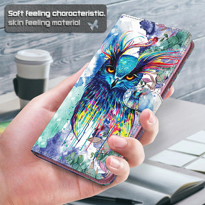 Pattern Printing Wallet Stand PU Leather Phone Case Shell for Nokia 5.4