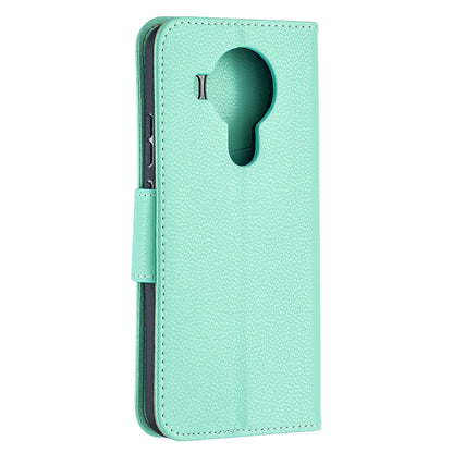 Litchi Surface with Wallet Leather Stand Case for Nokia 5.4
