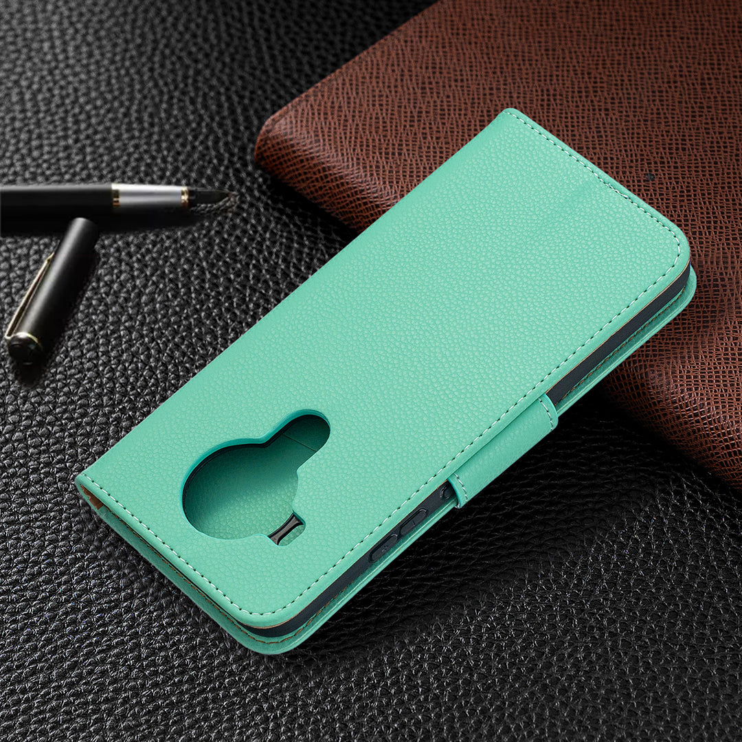Litchi Surface with Wallet Leather Stand Case for Nokia 5.4