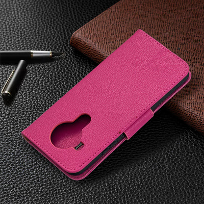 Litchi Surface with Wallet Leather Stand Case for Nokia 5.4