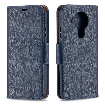 Litchi Surface with Wallet Leather Stand Case for Nokia 5.4