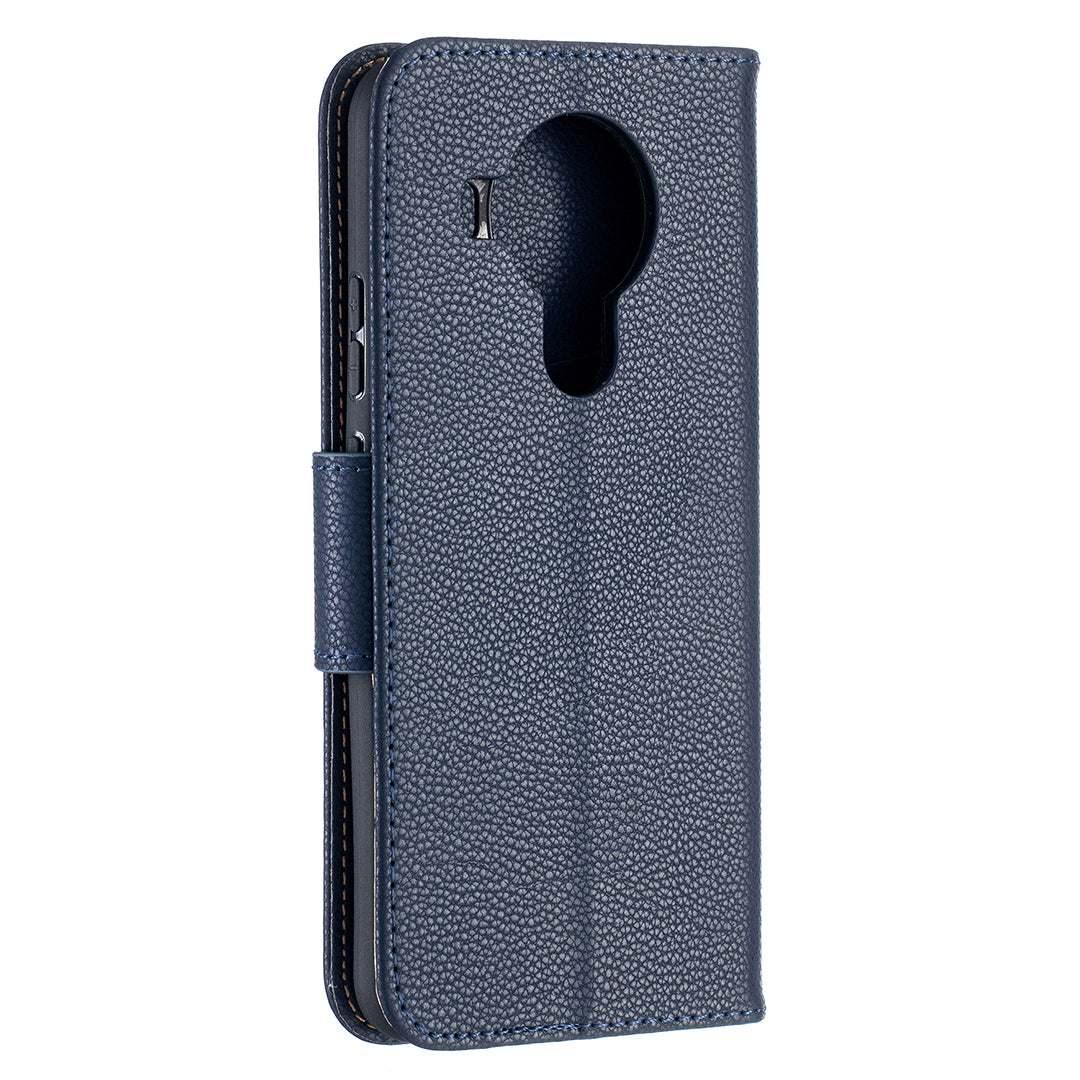 Litchi Surface with Wallet Leather Stand Case for Nokia 5.4