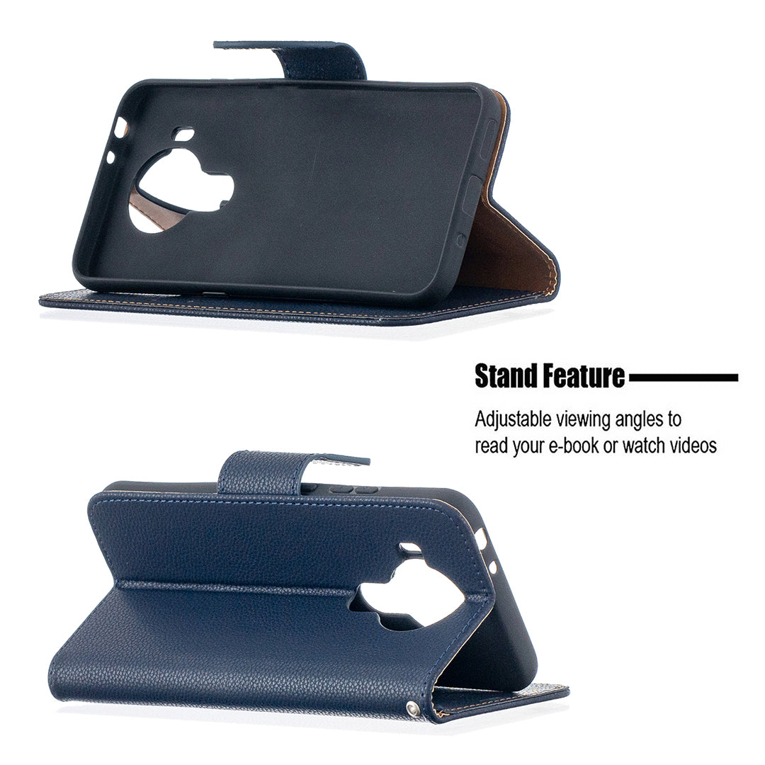 Litchi Surface with Wallet Leather Stand Case for Nokia 5.4
