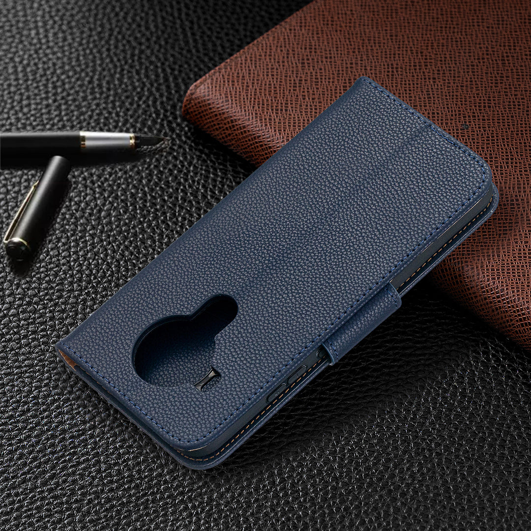 Litchi Surface with Wallet Leather Stand Case for Nokia 5.4