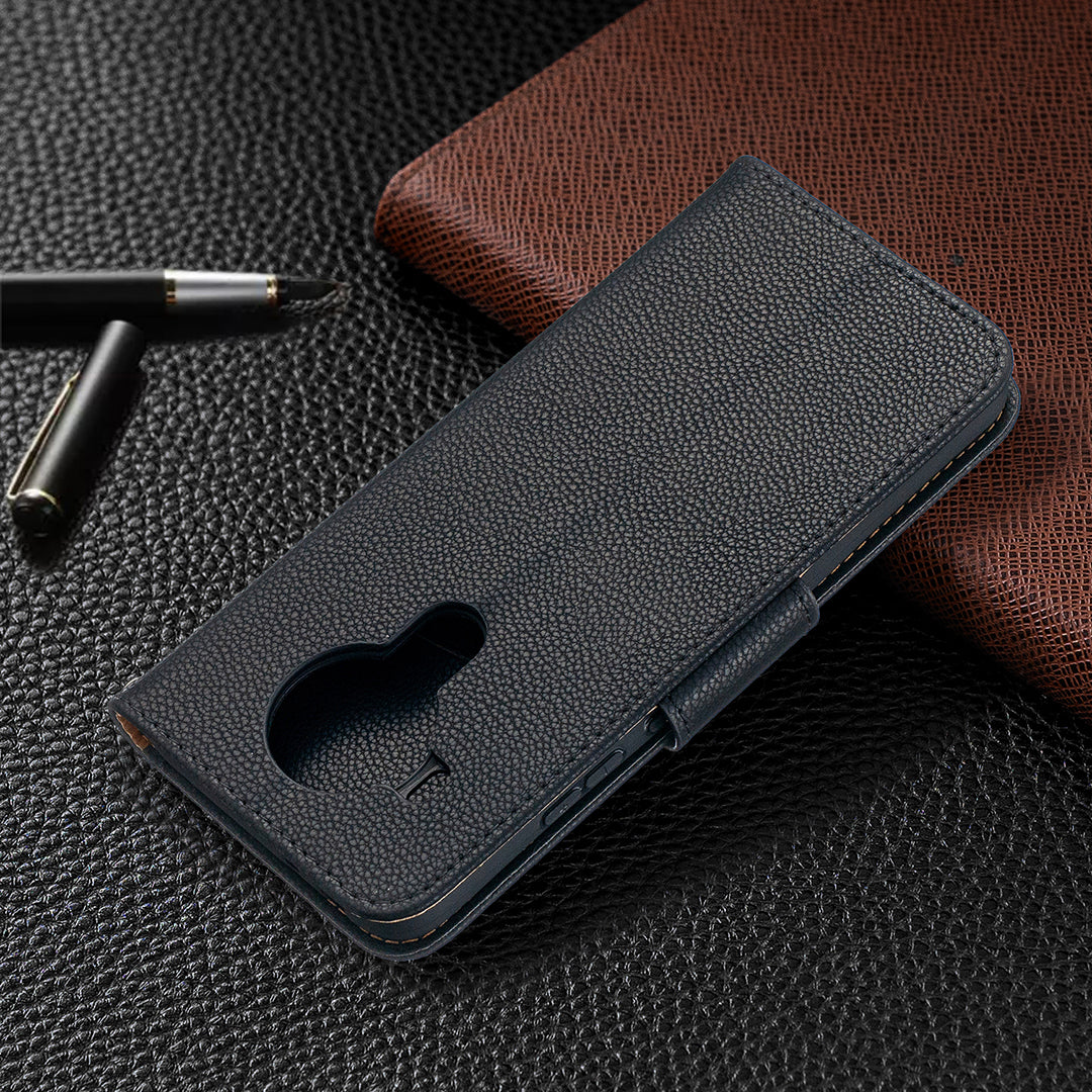 Litchi Surface with Wallet Leather Stand Case for Nokia 5.4