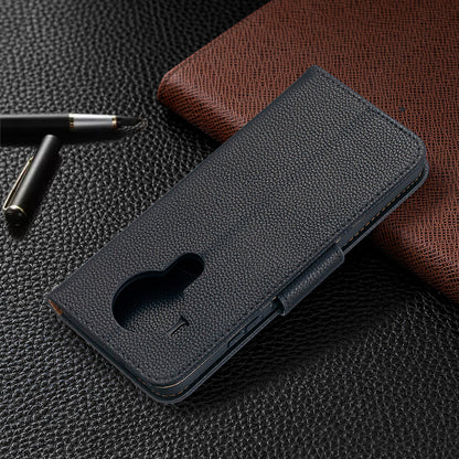 Litchi Surface with Wallet Leather Stand Case for Nokia 5.4