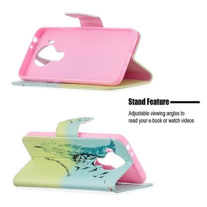 Pattern Printing Magnetic PU Leather Stand Wallet Phone Case Shell for Nokia 5.4