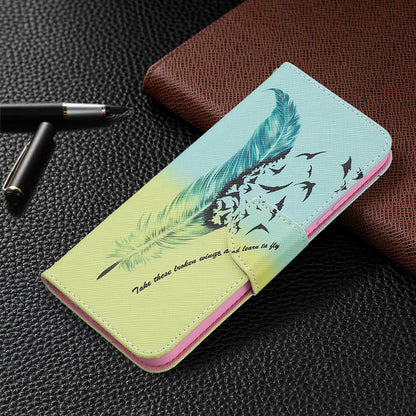 Pattern Printing Magnetic PU Leather Stand Wallet Phone Case Shell for Nokia 5.4